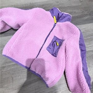 Kids H&M Pink and Purple Fleece Jacket